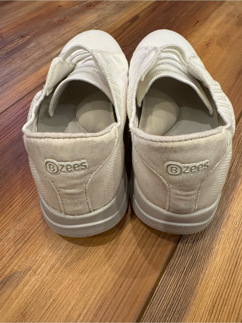 Bzees Women's Slip-On Sneakers in white